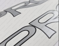 ProCraft Pro175 Boat Silver Decal Set of 2 x 13.5"